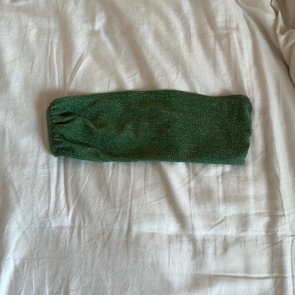 Beach Riot Kelsey Emerald Green Bikini Top - Picture 2 of 4